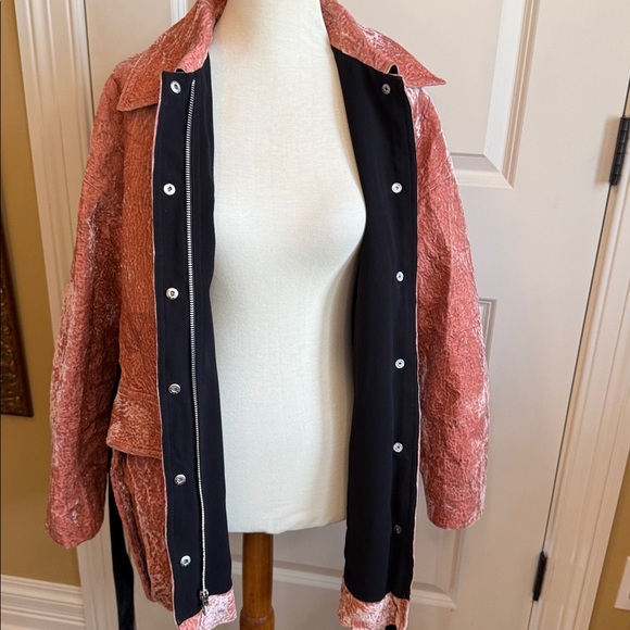 Tory Burch Velvet Anorak in Holiday Rose - Picture 9 of 16